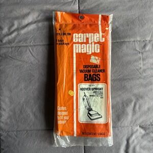 VTG 1978 Carpet Magic Style 206 Hoover Upright Vacuum Bags Pack 5 NOS 121463-634